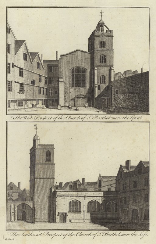 Church of St Bartholomew the Great and Church of St Bartholomew the Less, London by English School