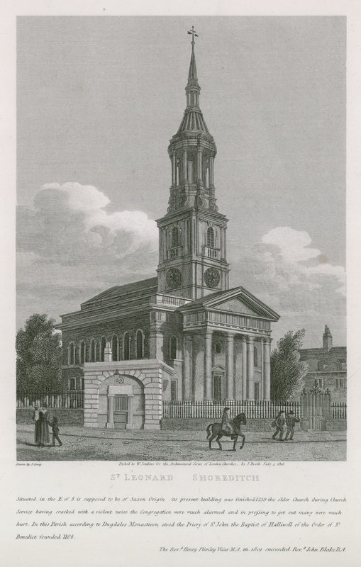 Church of St Leonard, Shoreditch by English School