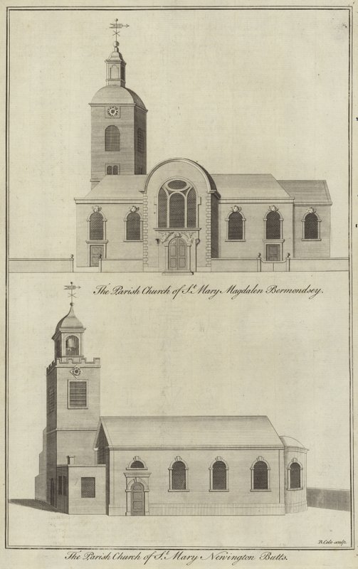 Church of St Mary Magdalen, Bermondsey and Church of St Mary, Newington Butts by English School