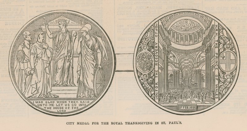 City Medal for the Royal Thanksgiving at St Paul