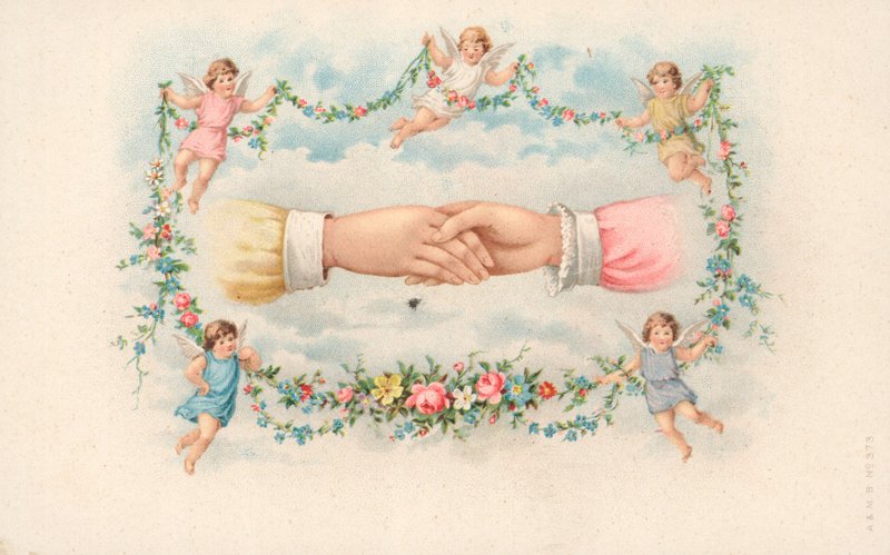 Clasped Hands by English School