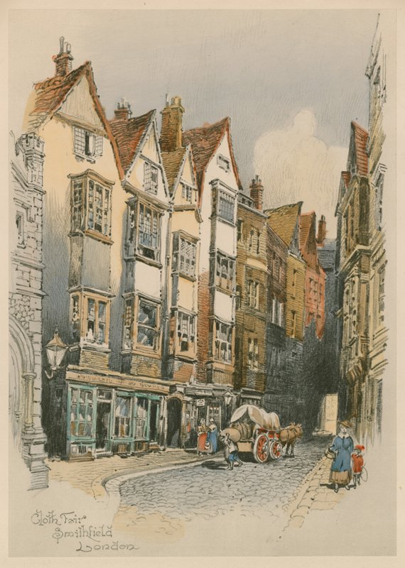Cloth Fair, Smithfield, London by English School