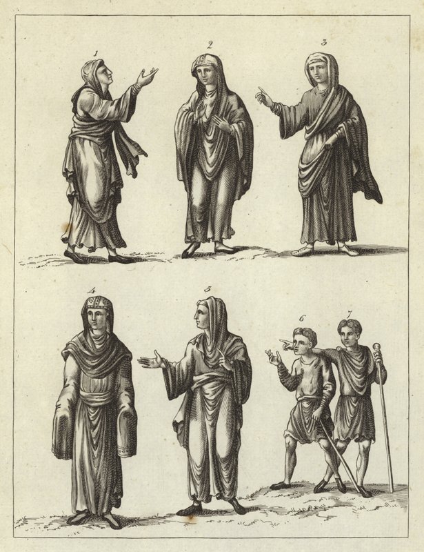Clothes of the Anglo Saxons by English School