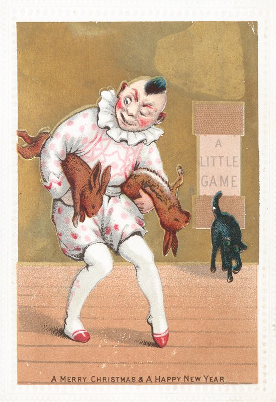 Clown Stealing Rabbits by English School