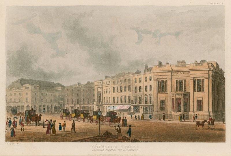 Cockspur Street, London, looking towards the Haymarket by English School