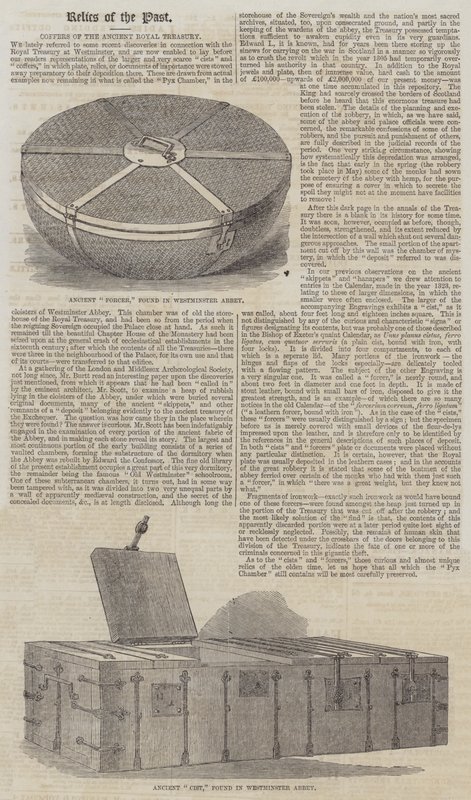 Coffers of the Ancient Royal Treasury by English School