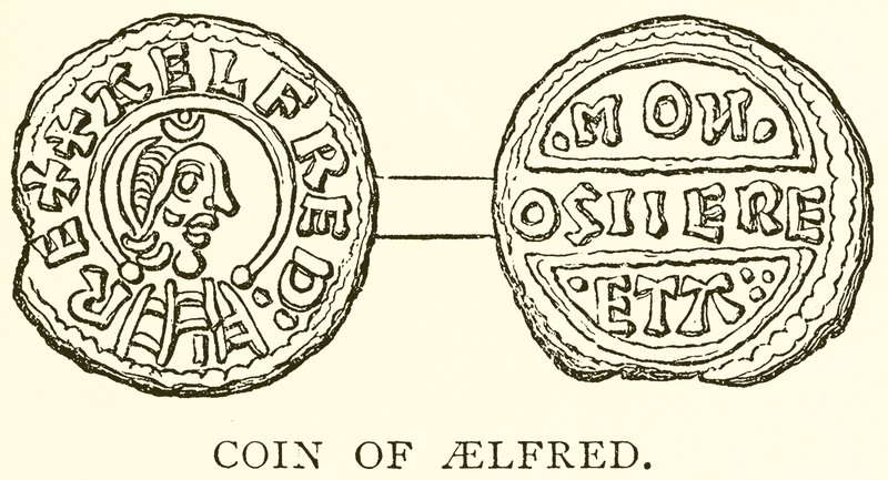 Coin of Aelfred by English School