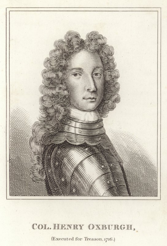 Col Henry Oxburgh, Executed for Treason, 1716 by English School