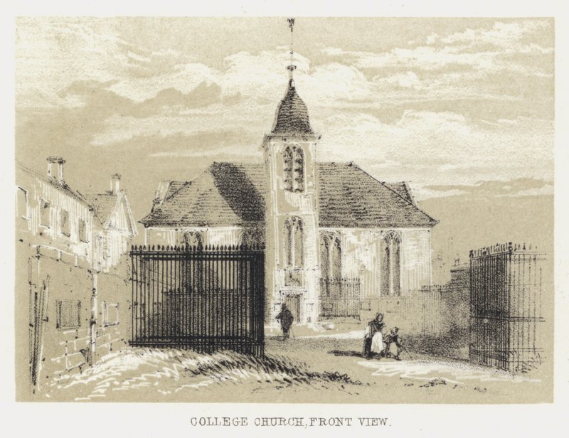College Church, Front View by English School