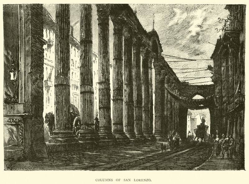 Columns of San Lorenzo by English School