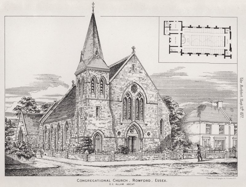 Congregational Church, Romford, Essex by English School
