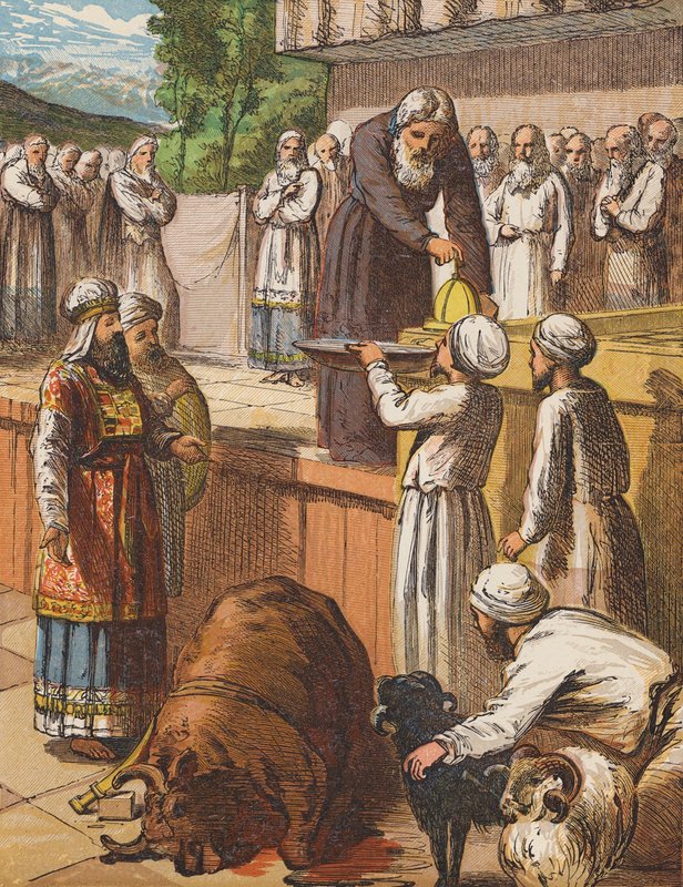 Consecration of Aaron and His Sons by English School