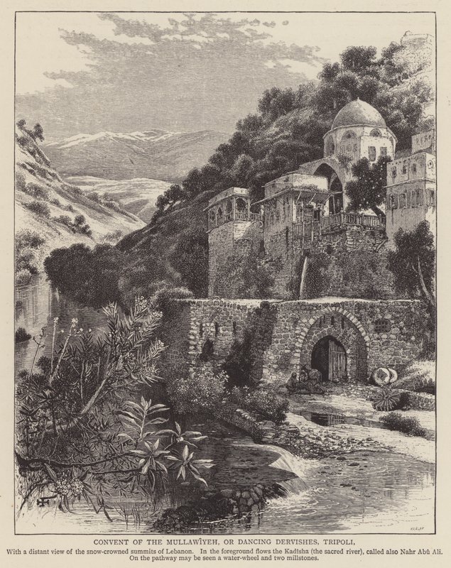 Convent of the Mullawiyeh, or Dancing Dervishes, Tripoli by English School