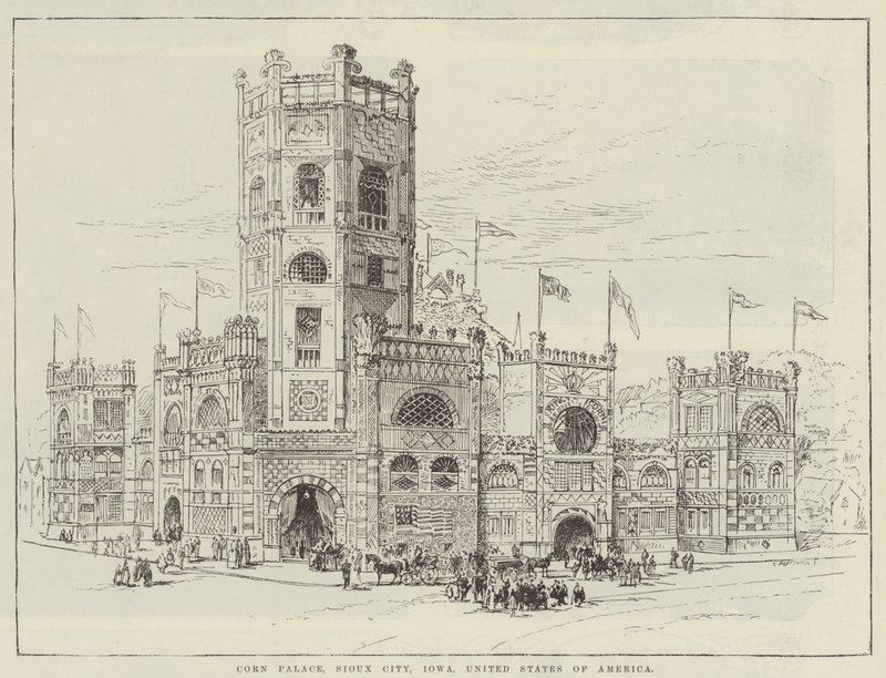Corn Palace, Sioux City, Iowa, United States of America by English School
