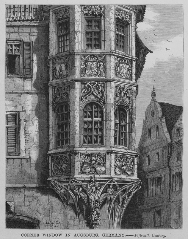 Corner Window in Augsburg, Germany by English School
