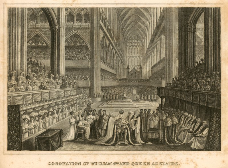 Coronation of King William IV and Queen Adelaide by English School