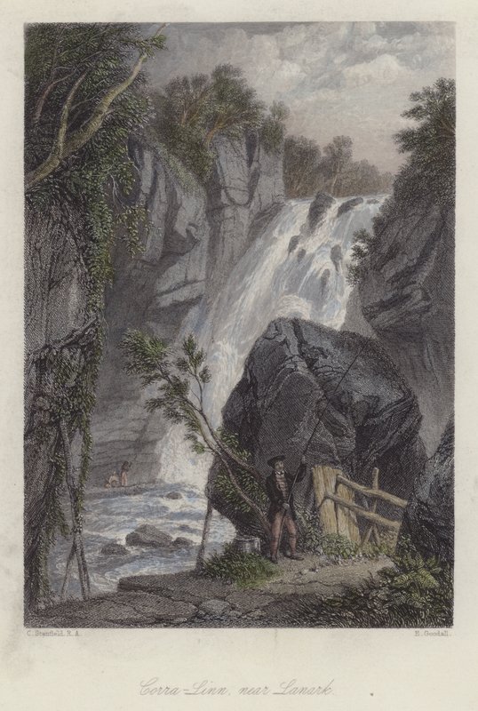 Corra Linn, near Lanark, Scotland by English School