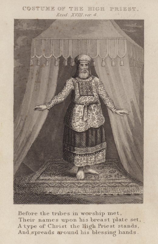 Costume of the High Priest, Exodus XVIII, ver 4 by English School