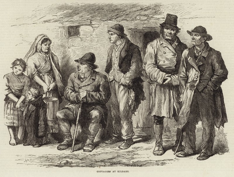 Cottagers at Kildare by English School