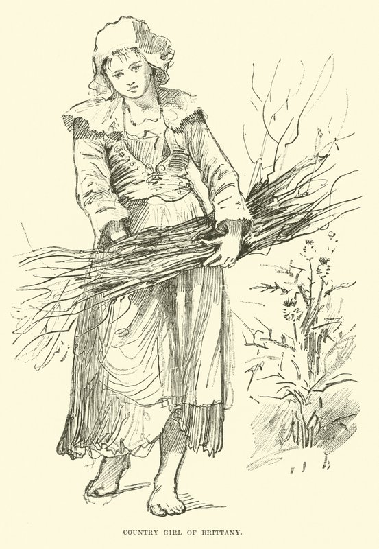 Country Girl of Brittany by English School