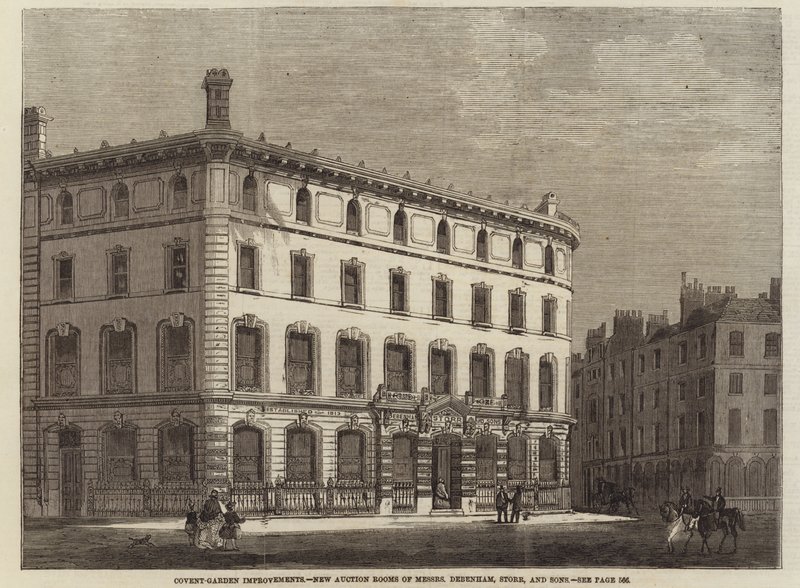 Covent Garden Improvements - New Auction Rooms of Messrs Debenham, Storr and Sons by English School