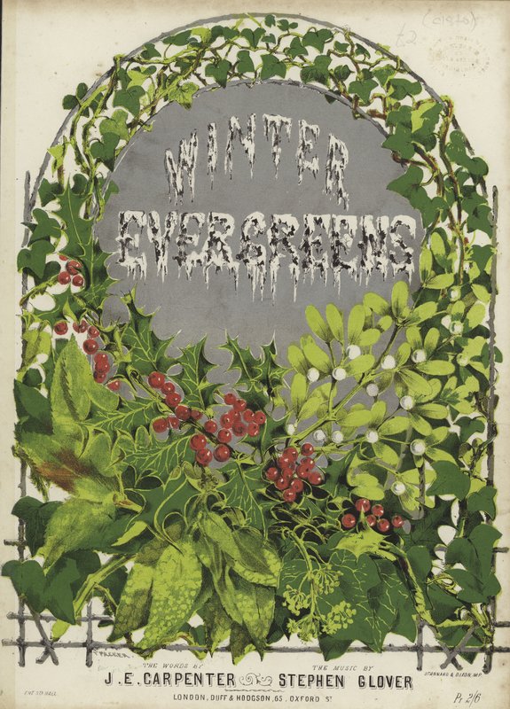 Cover of Winter Evergreens by English School