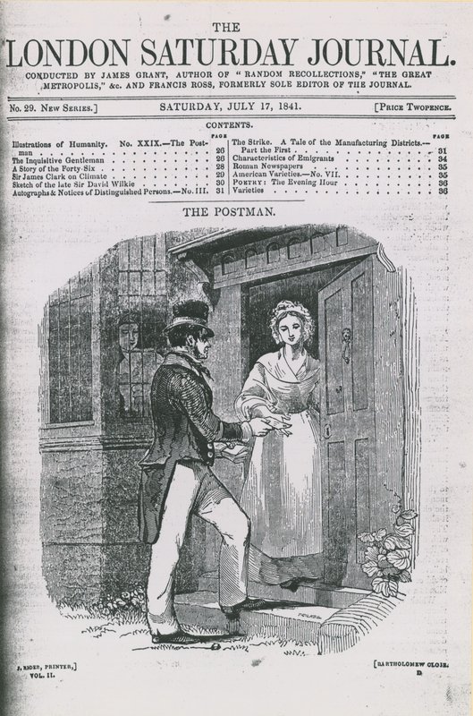 Cover of the London Saturday Journal by English School