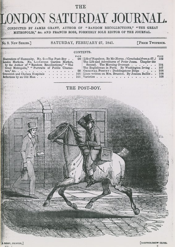 Cover of the London Saturday Journal by English School