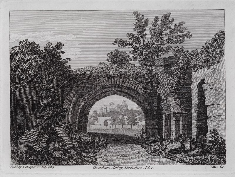 Coverham Abbey, Yorkshire by English School