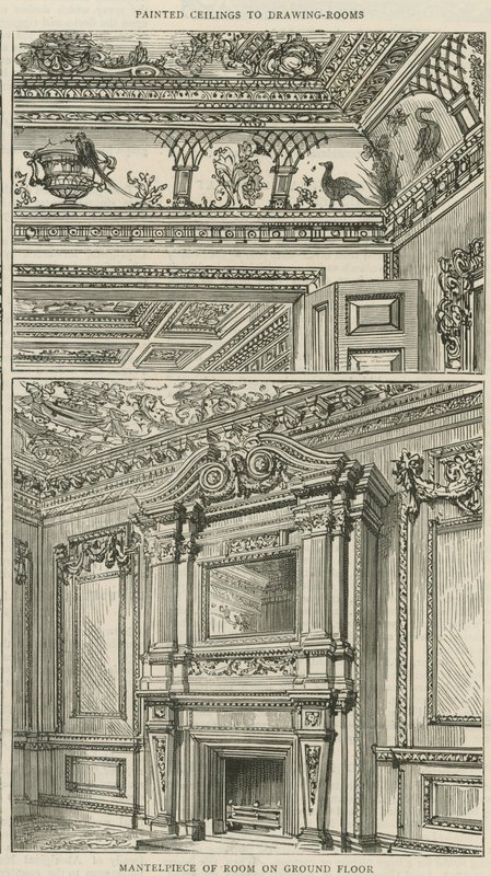 Cowfields, 30 Old Burlington Street: Mantlepiece of Room on Ground Floor by English School