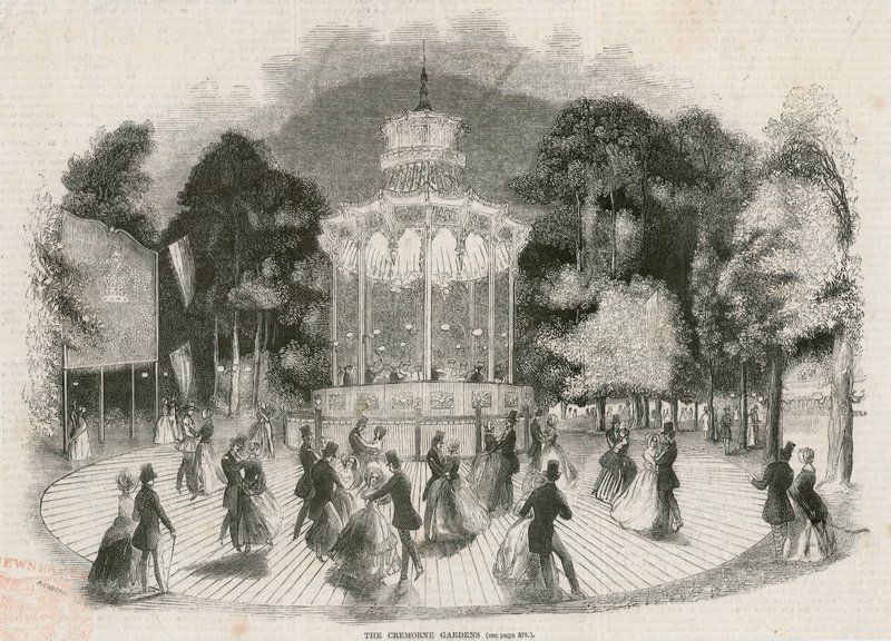 Cremorne Gardens, London: The Crystal Platform by English School