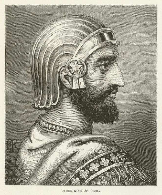 Cyrus, King of Persia by English School