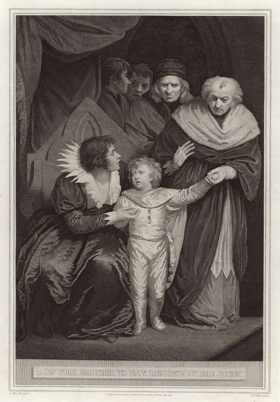 Duke of York, brother to Edward V, resigned by the Queen by English School
