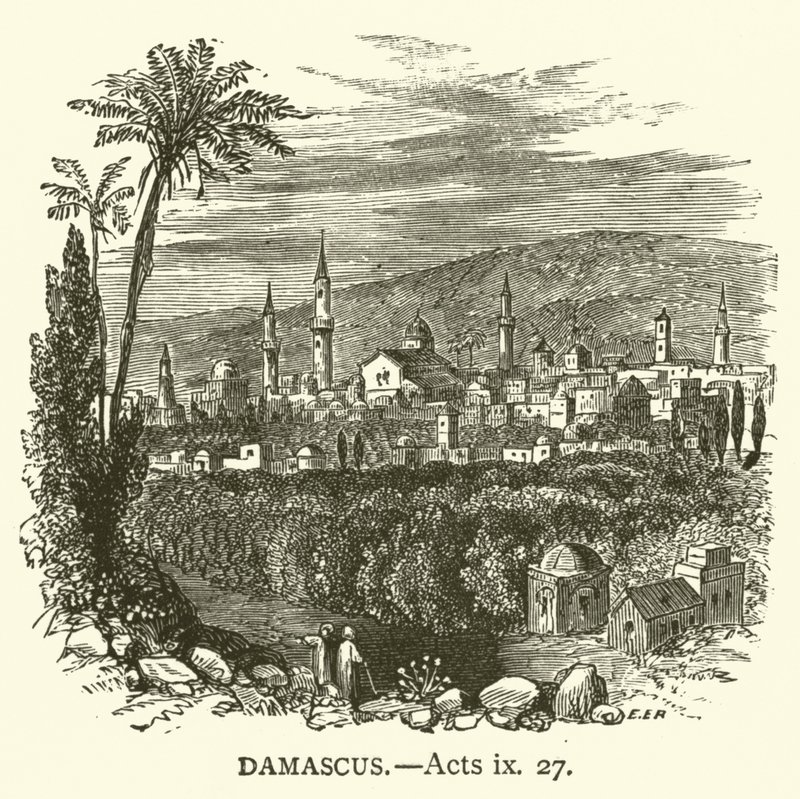 Damascus, Acts, ix, 27 by English School