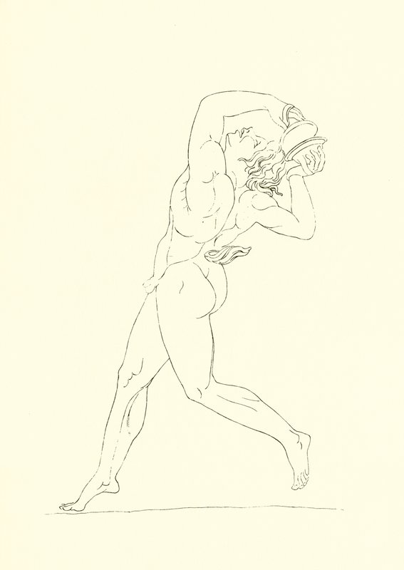 Dancing Male Figure by English School
