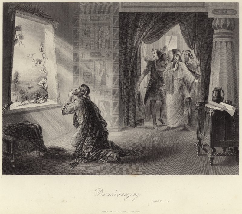 Daniel Praying by English School