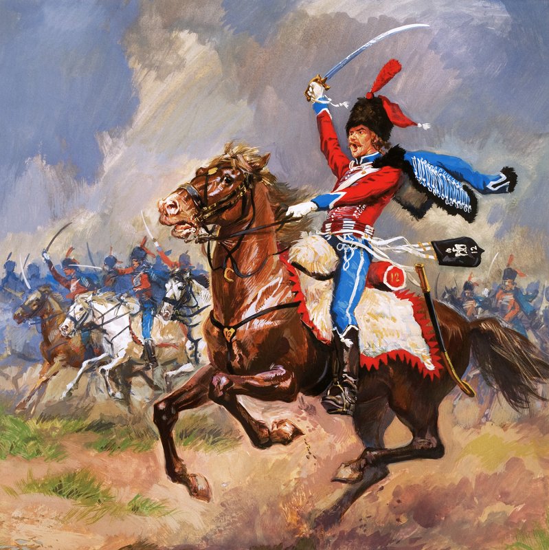 Dashing Husars by English School