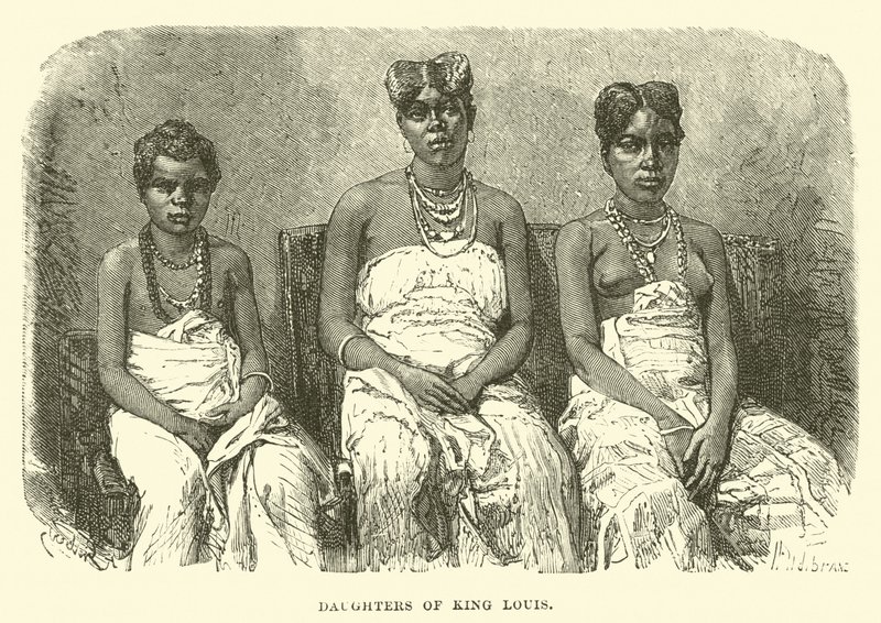 Daughters of King Louis by English School