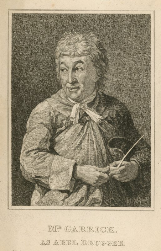 David Garrick, actor, as Abel Drugger by English School