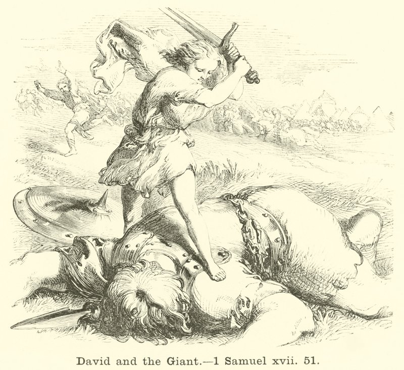 David and the Giant by English School