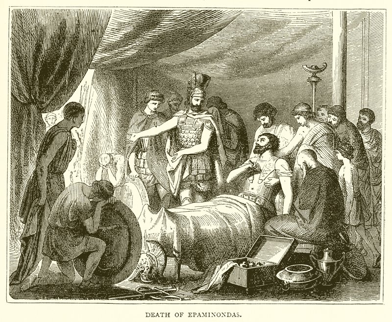 Death of Epaminondas by English School