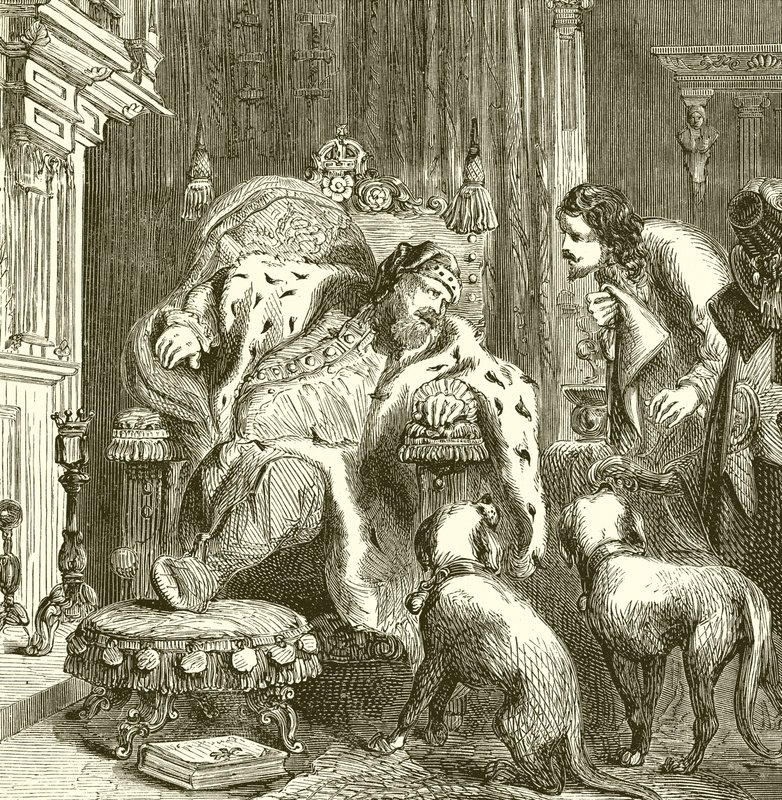 Death of James I, 1525 by English School