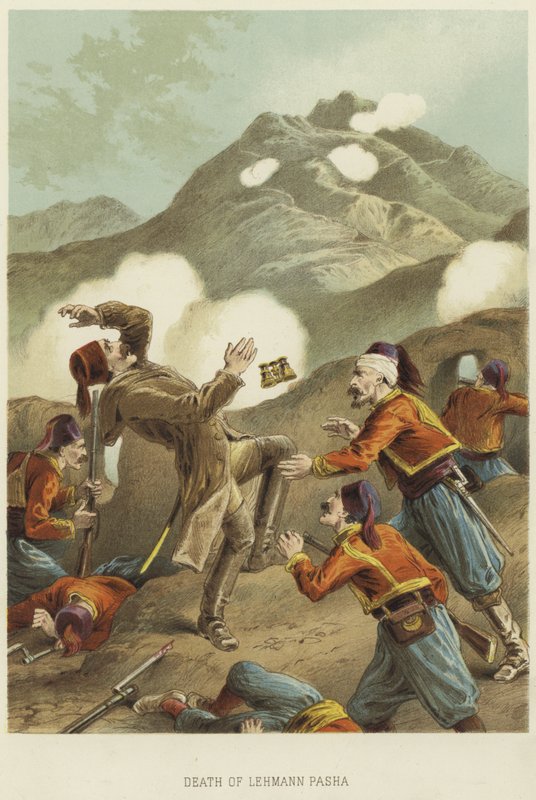 Death of Lehmann Pasha by English School