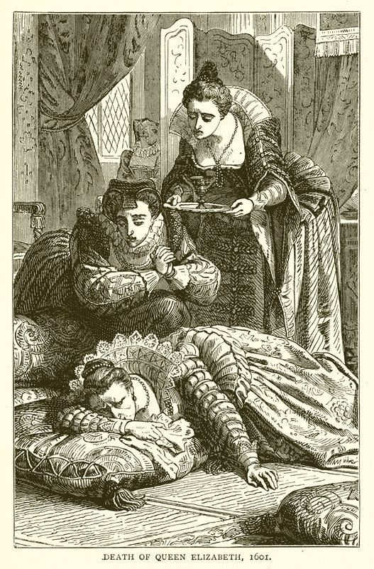 Death of Queen Elizabeth, 1601 by English School