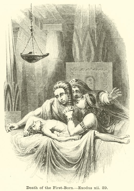 Death of the First-Born, Exodus 12:29 by English School