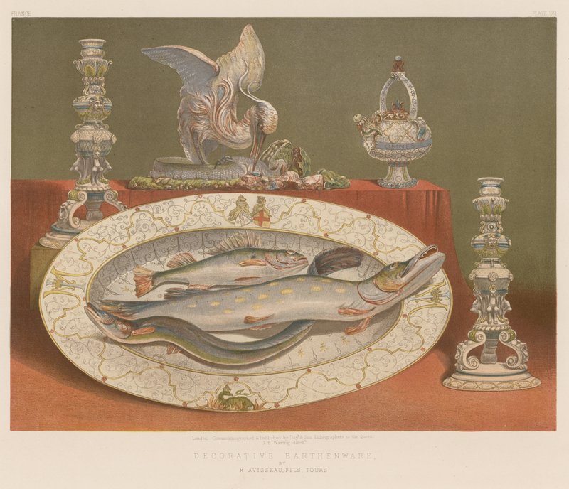 Decorative Earthenware by English School