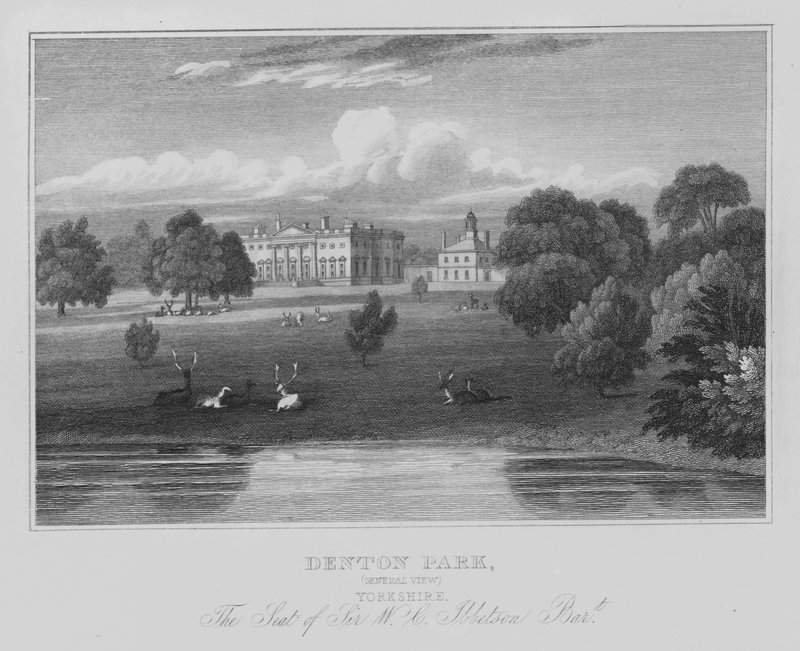 Denton Park, General View, Yorkshire, The Seat of Sir W C Ibbetson, Baronet by English School