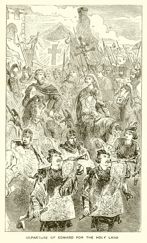 Departure of Edward for the Holy Land by English School
