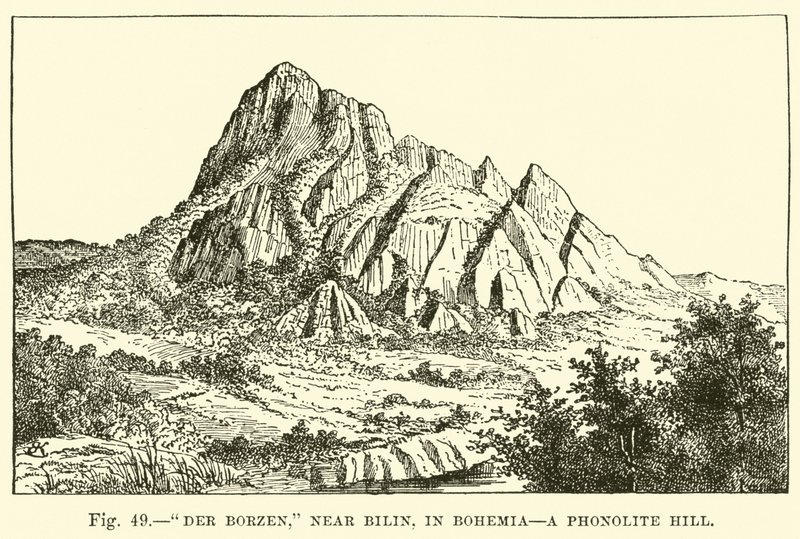 Der Borzen, near Bilin, in Bohemia, a Phonolite Hill by English School