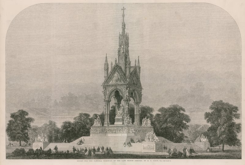 Design for the National Memorial of the Late Prince Consort by English School
